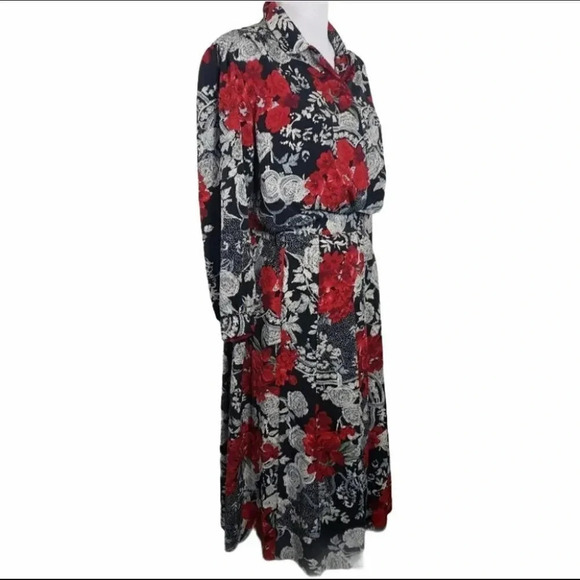 Vintage Koret petites 12 red/black/white 2 pcs‎ skirt + blouse set - Picture 5 of 7